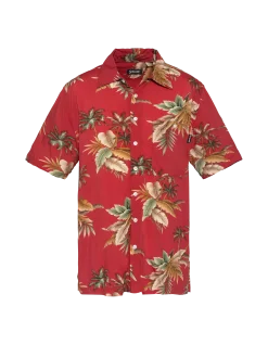 Chemise hawaïenne rouge - ROUGE