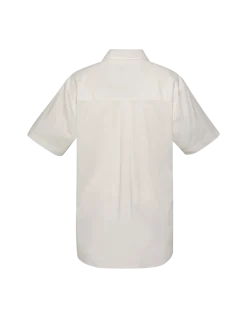 Chemise manches courtes blanche avec poche plaquée - BLANC