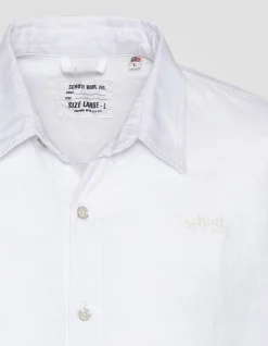 Chemisette blanche en lin - BLANC