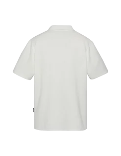 Chemisette en maille blanche effet gaufré - BLANC