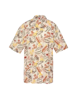 Chemisette légère hawaïenne beige - BEIGE