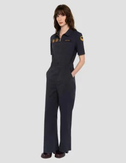 Combinaison bleu marine manches courtes army - MARINE