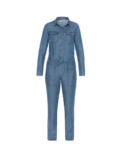 Combinaison casual indigo en tencel - INDIGO