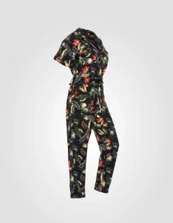 Combinaison légère army noire à motif - NOIR TROPICAL