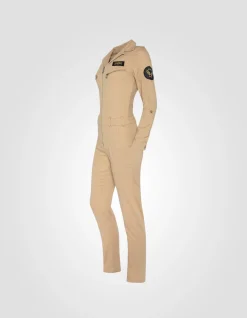 Combinaison légère et badgée beige clair - BEIGE CLAIR