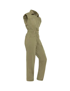 Combinaison saharienne kaki clair sans manches - KAKI CLAIR