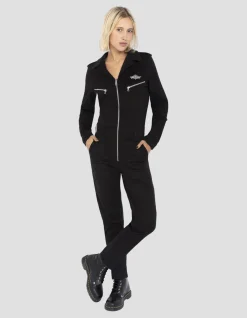 Combinaison slim souple et confortable noire - NOIR