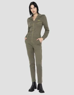 Combinaison slim souple et confortable kaki clair - KAKI CLAIR