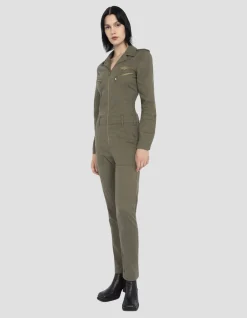 Combinaison slim souple et confortable kaki clair - KAKI CLAIR