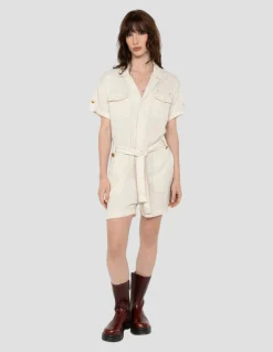 Combishort army légère blanc cassé - BLANC CASSÉ