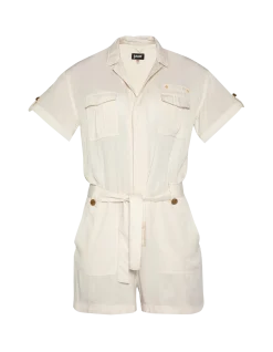 Combishort army légère blanc cassé - BLANC CASSÉ