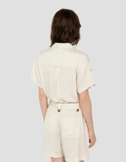 Combishort army légère blanc cassé - BLANC CASSÉ