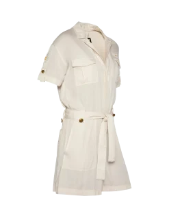 Combishort army légère blanc cassé - BLANC CASSÉ
