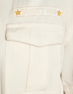 Combishort army légère blanc cassé - BLANC CASSÉ