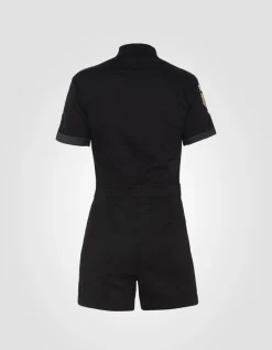 Combishort légère et badgée noir - NOIR