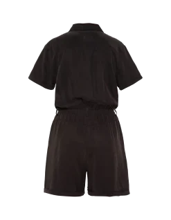 Combishort manches courtes légère noire en Tencel - NOIR