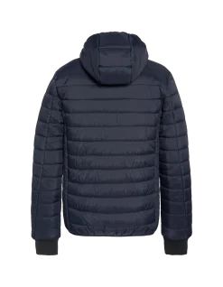 Doudoune bleu marine avec col en fausse fourrure amovible - MARINE