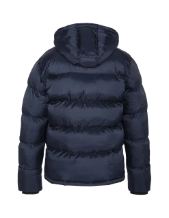 Doudoune bleu marine à capuche enfant - MARINE
