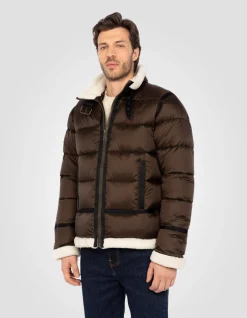 Doudoune bombardier marron - MARRON