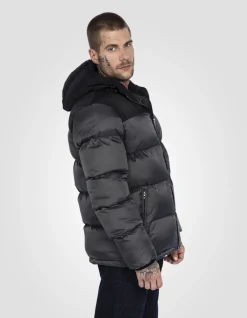 Doudoune à capuche anthracite unisexe - ANTHRACITE