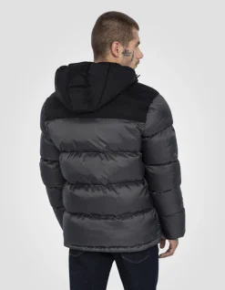 Doudoune à capuche anthracite unisexe - ANTHRACITE