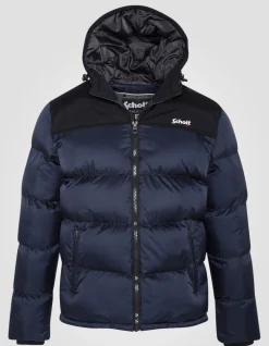 Doudoune à capuche bleu marine unisexe - MARINE