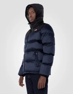 Doudoune à capuche bleu marine unisexe - MARINE