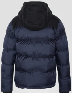 Doudoune à capuche bleu marine enfant - MARINE