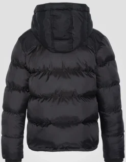 Doudoune à capuche noire enfant - NOIR