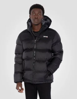 Doudoune à capuche noire unisexe - NOIR