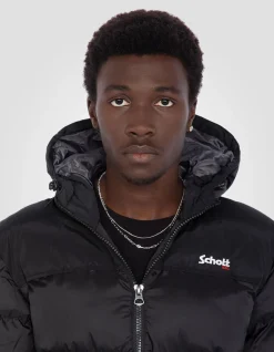 Doudoune à capuche noire unisexe - NOIR