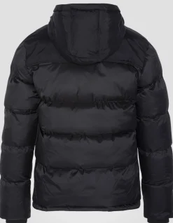 Doudoune à capuche noire unisexe - NOIR