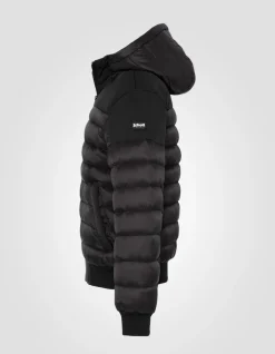 Doudoune noire à capuche - NOIR