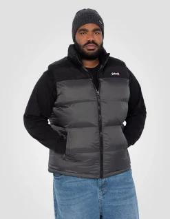 Doudoune sans manche anthracite unisexe, grande taille - ANTHRACITE
