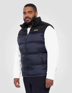 Doudoune sans manche bleu marine unisexe, grande taille - MARINE