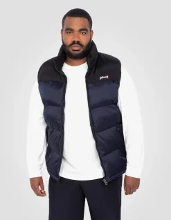 Doudoune sans manche bleu marine unisexe, grande taille - MARINE