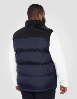 Doudoune sans manche bleu marine unisexe, grande taille - MARINE