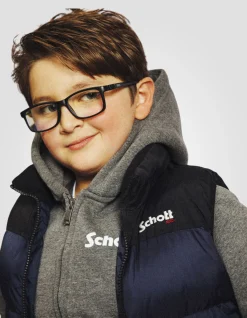 Doudoune sans manche bleu marine enfant - MARINE