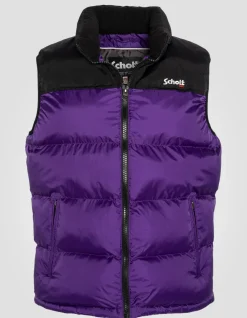 Doudoune sans manche violet unisexe - VIOLET