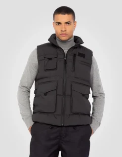 Doudoune utility anthracite sans manche - ANTHRACITE
