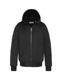 Gilet noir technique à capuche - NOIR