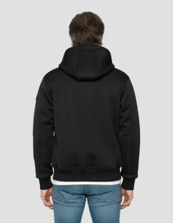 Gilet noir technique à capuche - NOIR