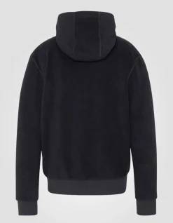 Gilet polaire bleu marine à capuche - MARINE