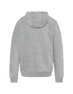 Gilet polaire gris chiné à capuche - GRIS CHINÉ