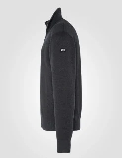 Gilet zippé militaire anthracite - ANTHRACITE