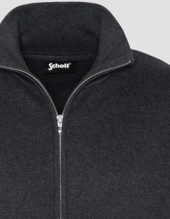 Gilet zippé militaire anthracite - ANTHRACITE