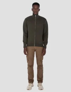 Gilet zippé militaire kaki foncé - KAKI FONCÉ