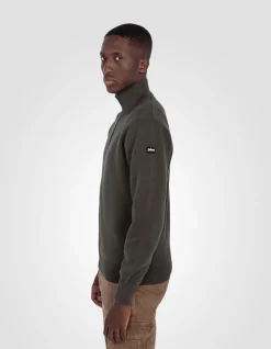 Gilet zippé militaire kaki foncé - KAKI FONCÉ