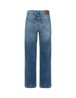 Jean droit bleu jambes larges - BLEU MOYEN