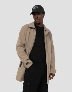 Manteau technique beige déperlant - BEIGE